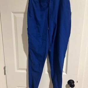 Women’s Mandala Blue Jogger Scrubs Small- Regular